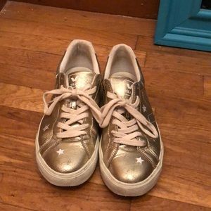 Veja x Madewell gold sneakers